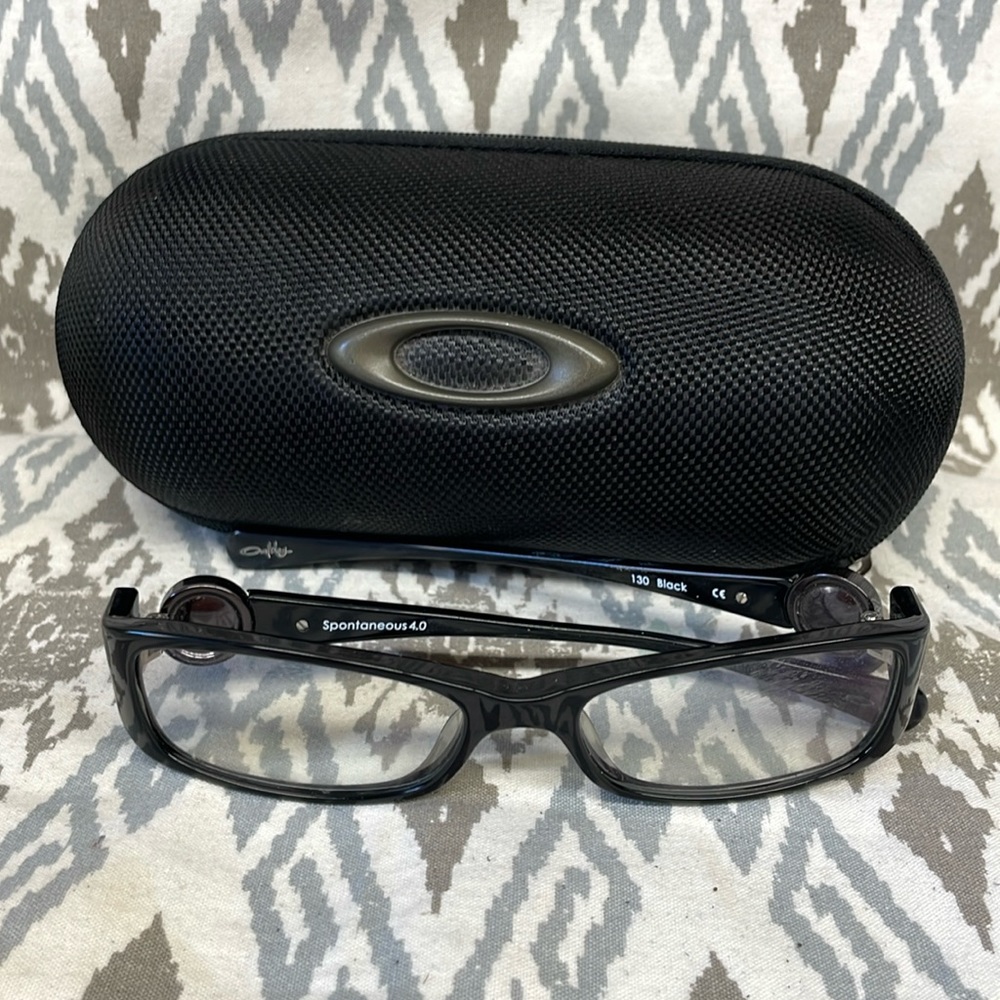 Oakley Spontaneous 4.0 Eyeglasses Frames Black Logos prescription